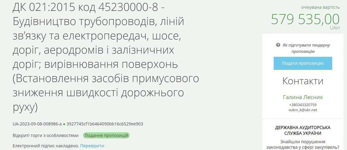 У Коломийській громаді планують встановити "лежачих поліцейських" на понад пів мільйона гривень 1