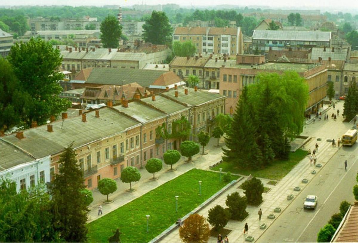 Панорама на Коломию з вежі ратуші, 80-ті