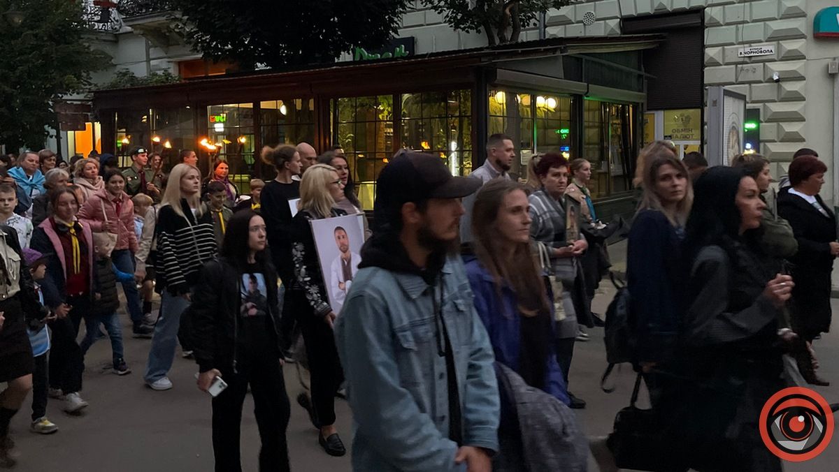 Як проходила смолоскипна хода в Коломиї 1 жовтня 2