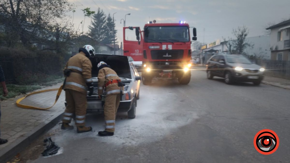 У Городенці пожежники рятували авто від вогню 5