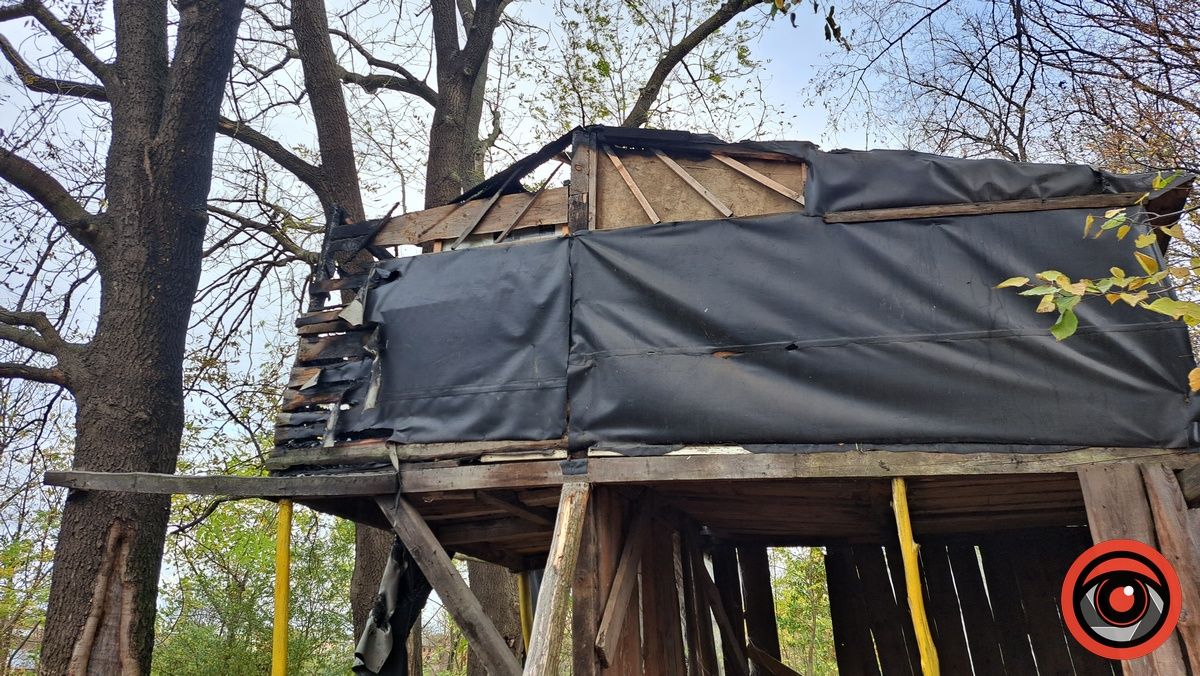 Ввечері 31 жовтня сталась пожежа на дитячому майданчику в селі Королівка 2