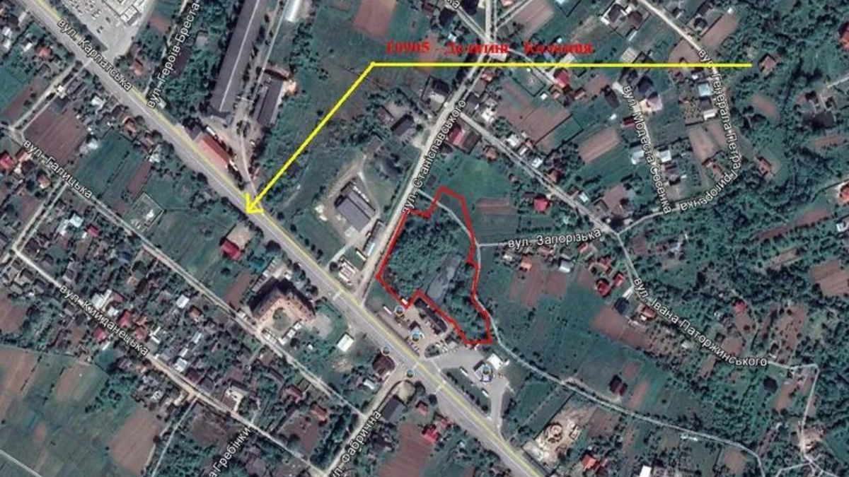 На вулиці Карпатській Коломийська міськрада продає землю за стартовою ціною понад 6 млн грн 2