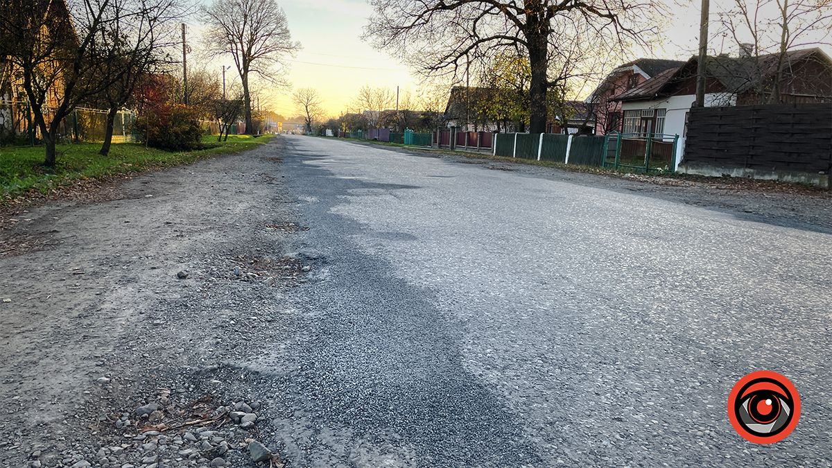 дорога в селі П'ядики