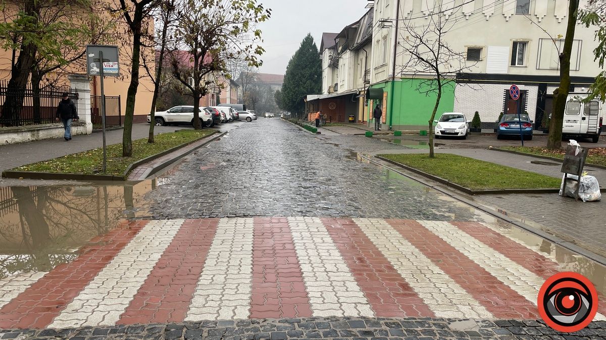Перехід в болото, зате кольоровий: ситуація на бульварі в Коломиї 3