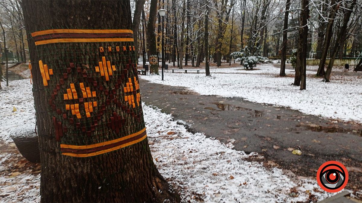Міський парк Коломиї під першим снігом | Фоторепортаж 14
