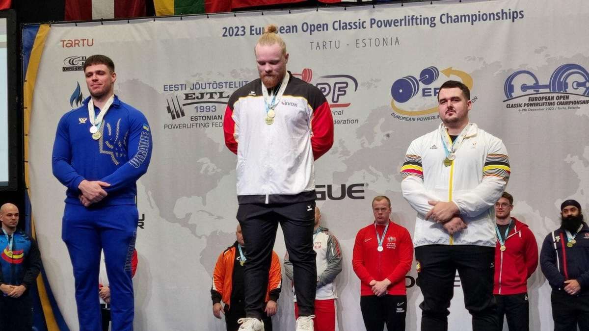 Пауерліфтер з Коломиї посів високі місця на чемпіонаті Європи