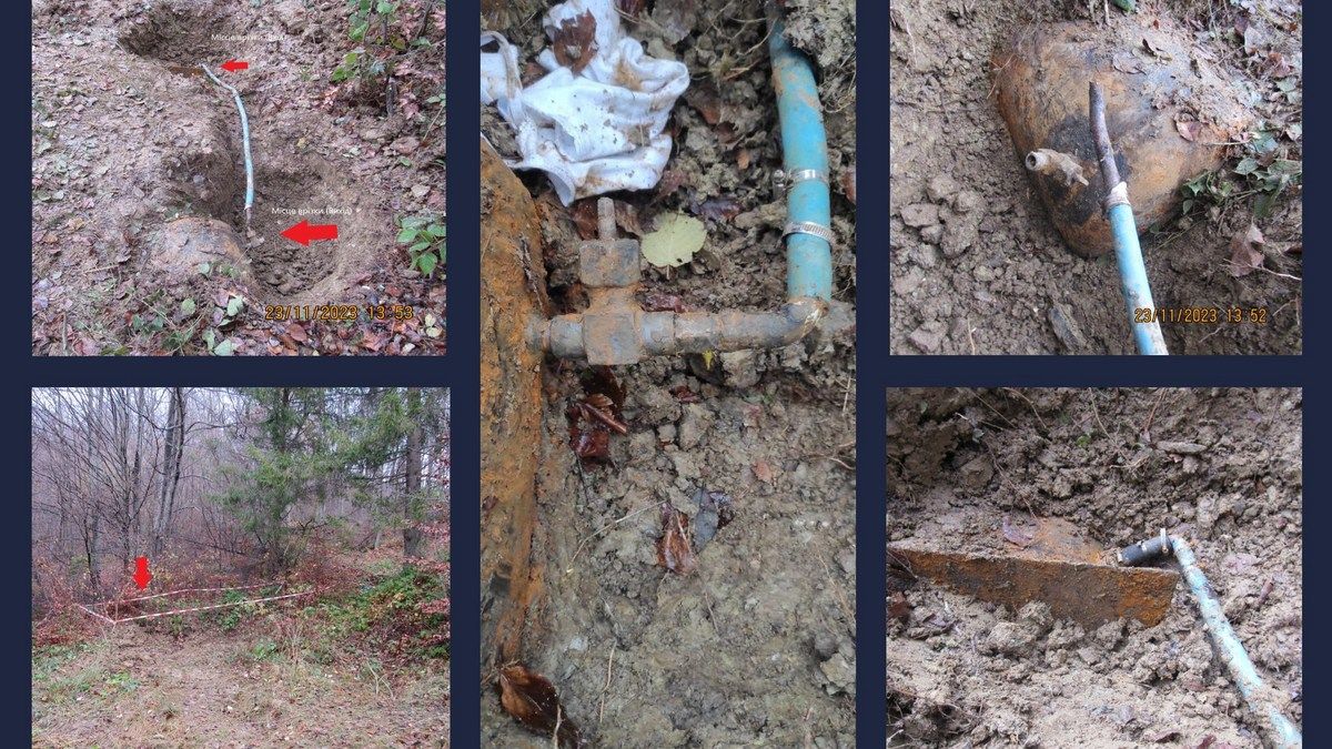 На Надвірнянщині невідомі "врізались" в трубу і крали газ 1