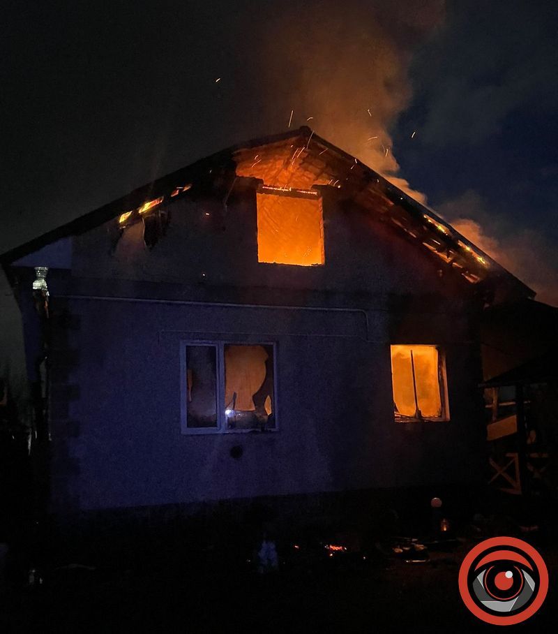 На Коломийщині горів житловий будинок 1
