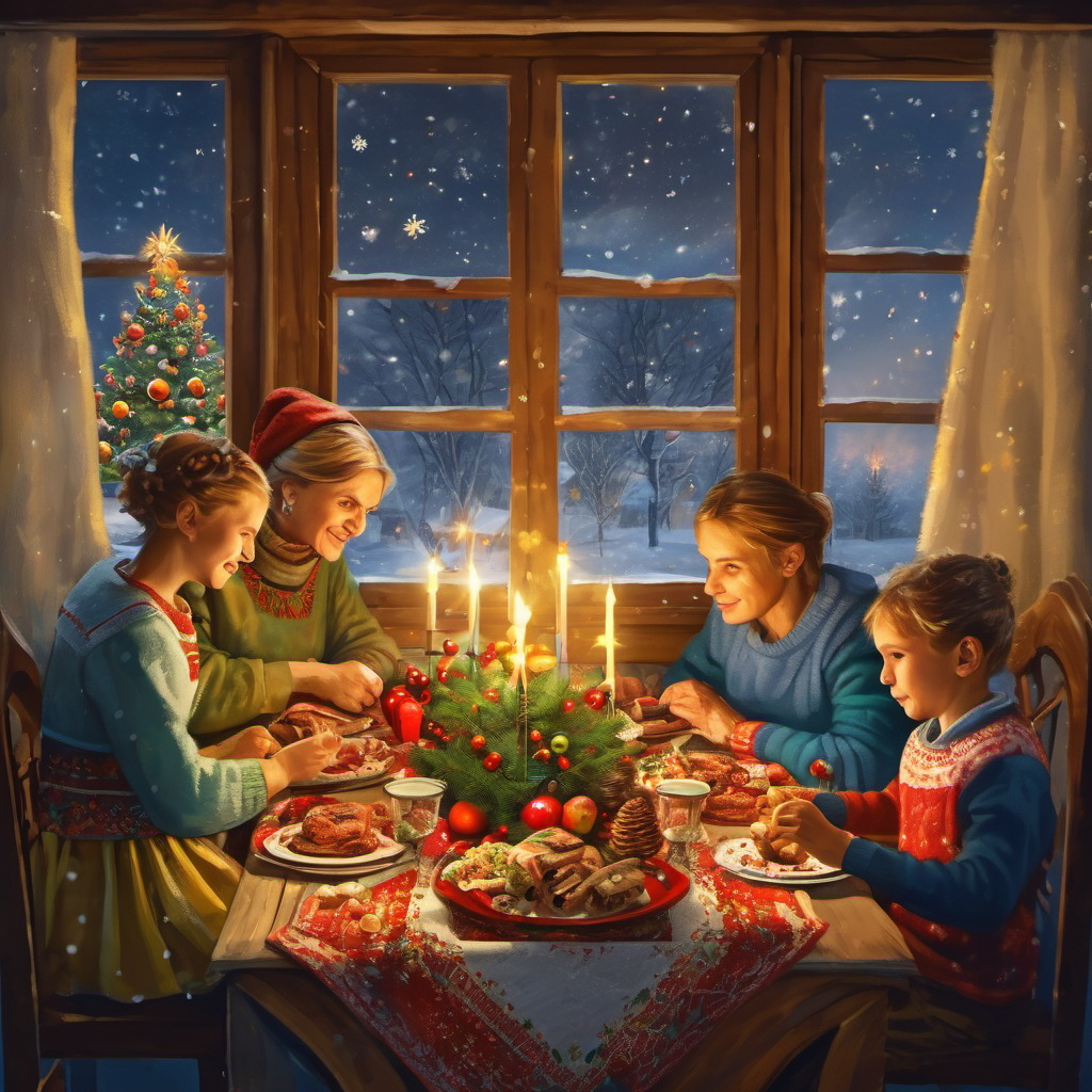 Як штучний інтелект уявляє різдвяну та новорічну пору в Україні 13