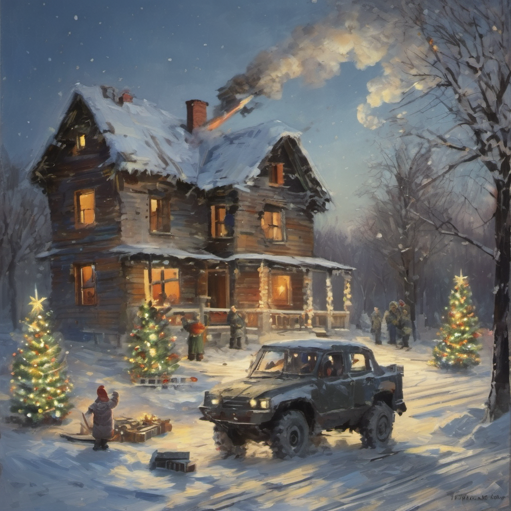 Як штучний інтелект уявляє різдвяну та новорічну пору в Україні 12