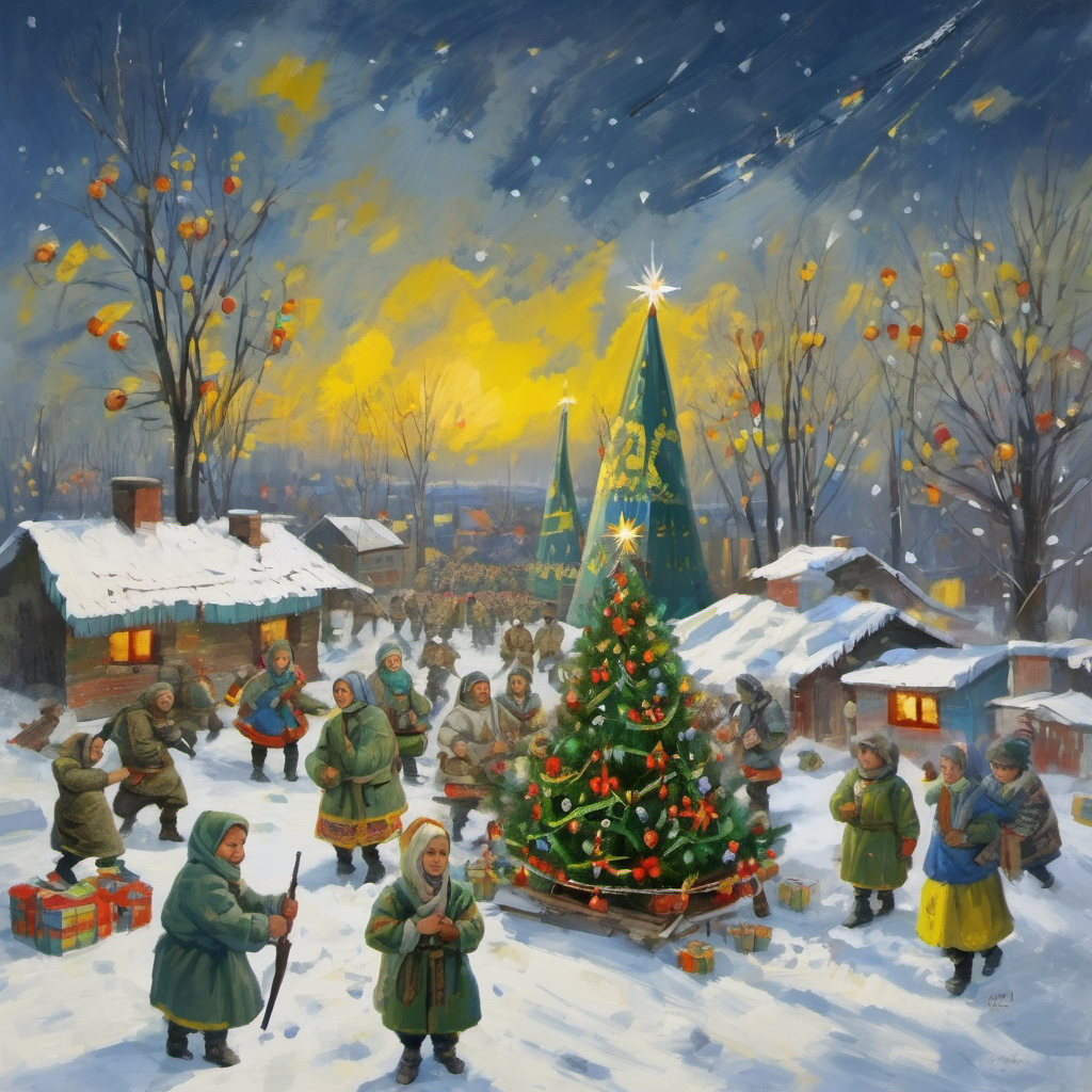 Як штучний інтелект уявляє різдвяну та новорічну пору в Україні 5