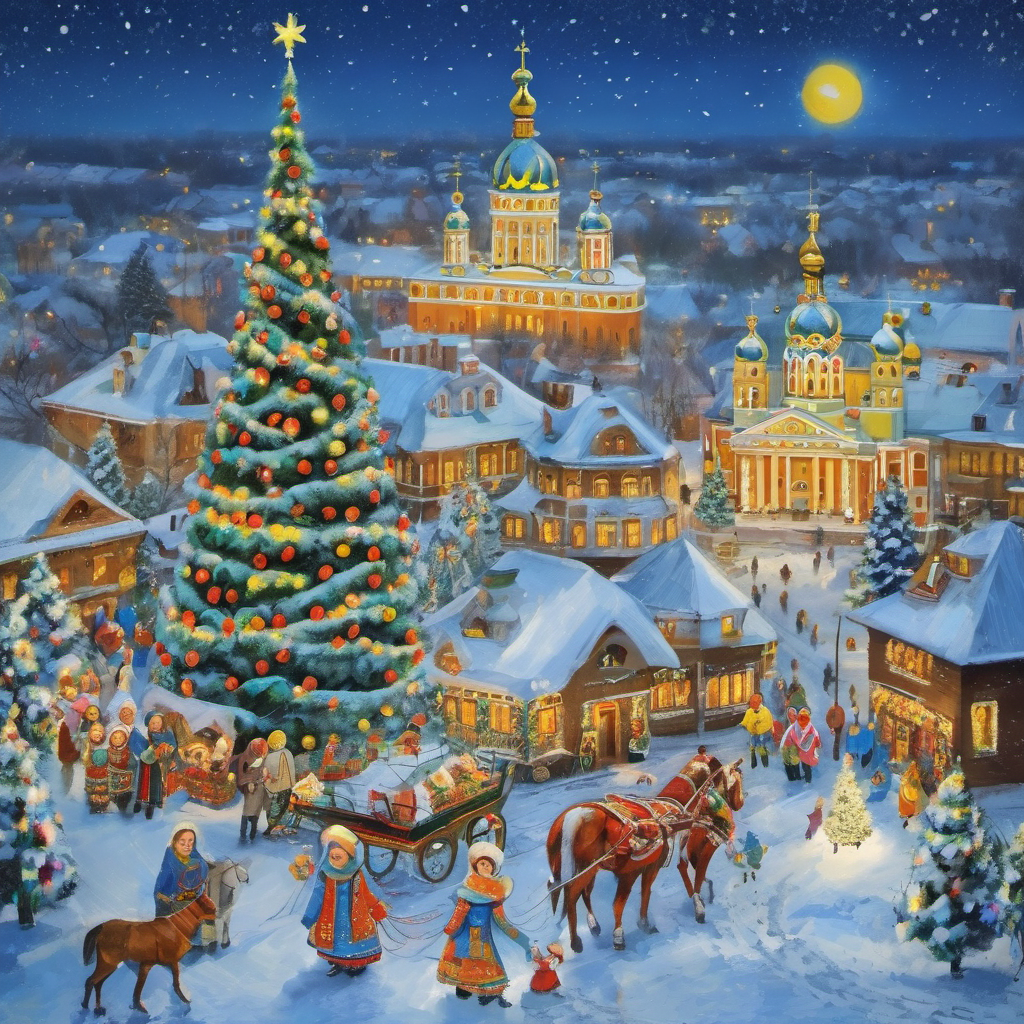 Як штучний інтелект уявляє різдвяну та новорічну пору в Україні 3
