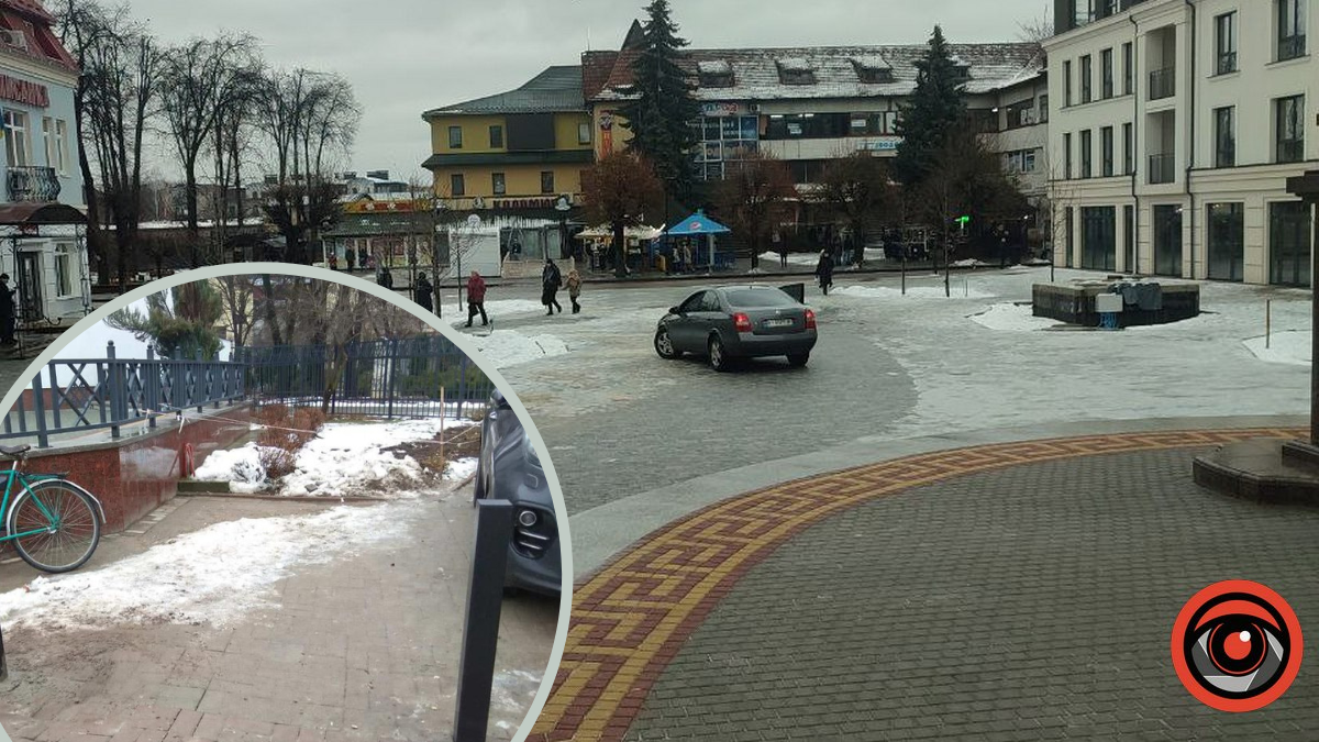 Зухвалий водій заїхав на площу перед Писанкою, бо проїзд був відкритий