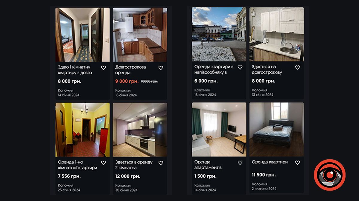 Яка вартість оренди квартир у Коломиї у лютому 2024 року 1