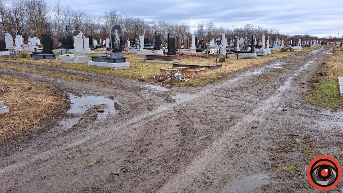 Багнюки по котики й затоплені могили: що кажуть у ратуші про ситуацію на кладовищі Коломиї 12