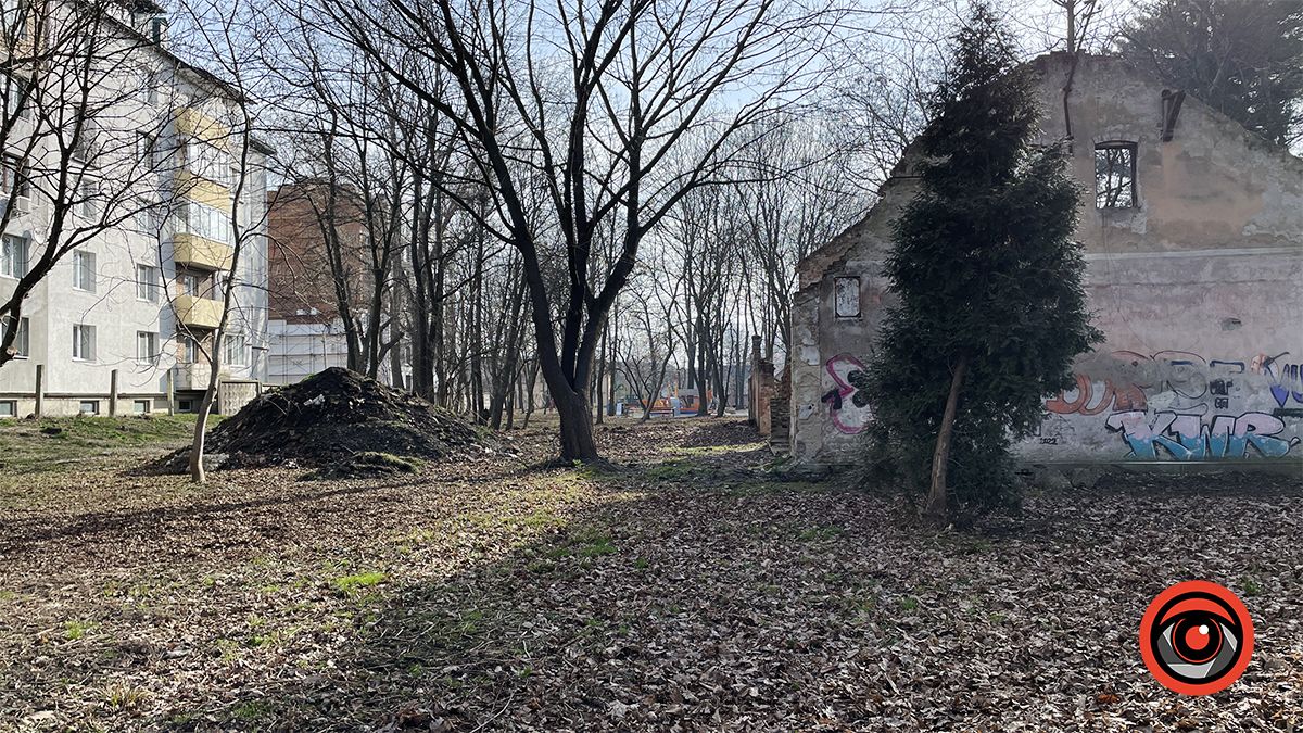 Зрізали, колодами прикрили, землею притрусили: що відбувається у міському парку Коломиї 21