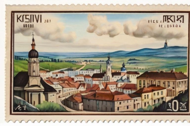 Таким ШІ побачив Косів на поштових марках 