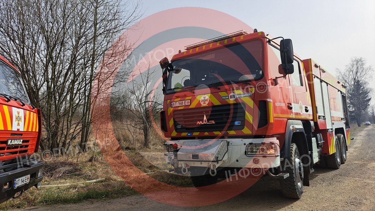 На околиці Коломиї палає понад гектар сухотрав'я 7