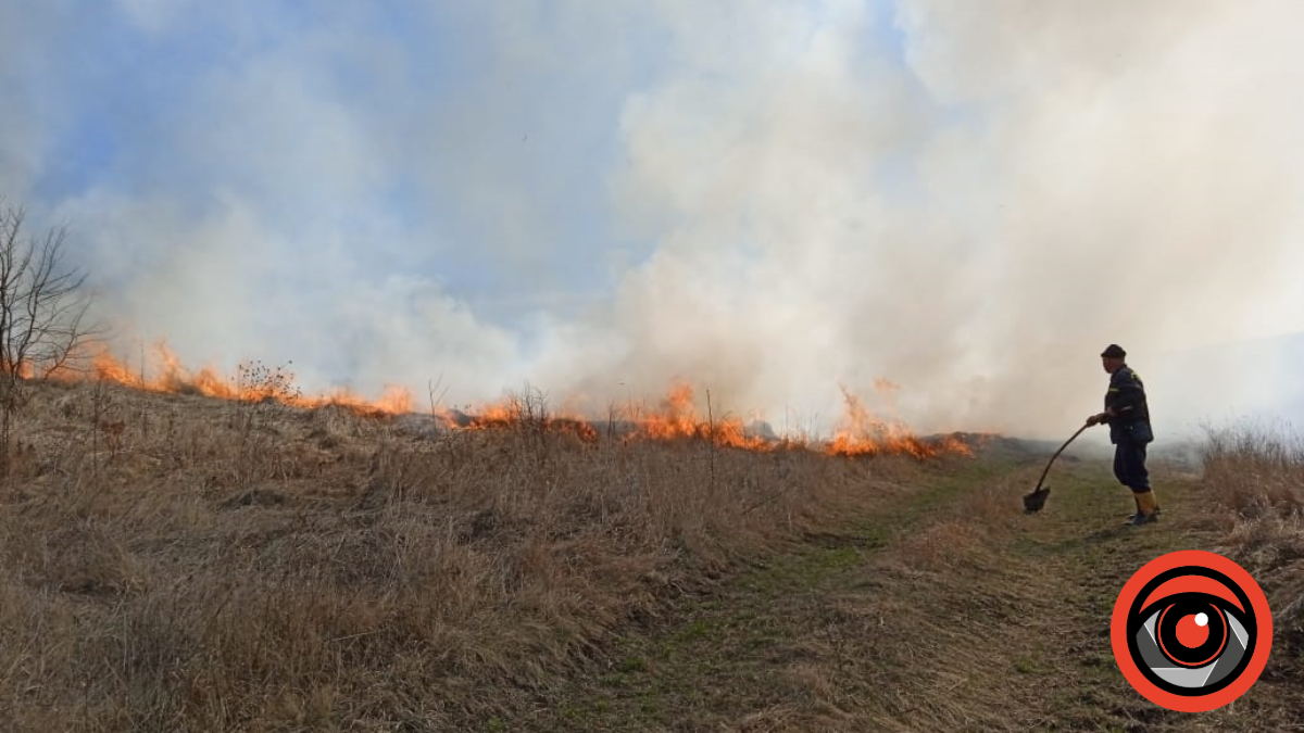 13 пожеж сухої трави сталося на Коломийщині за неділю 1
