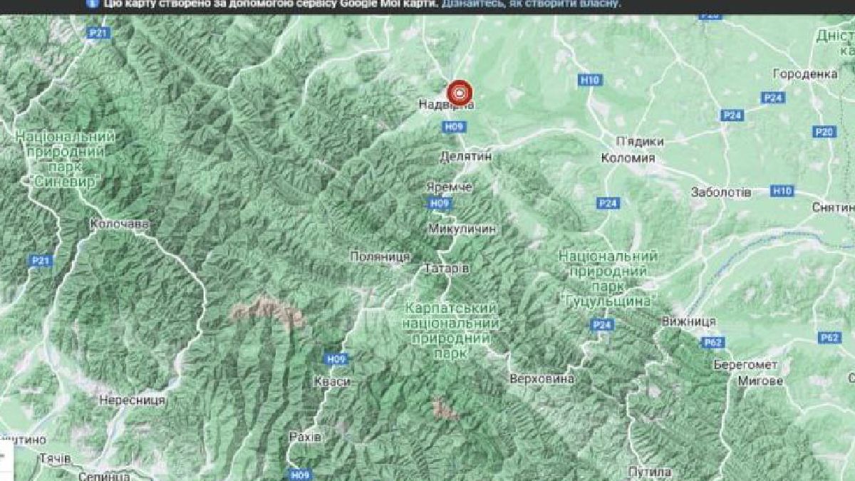На Надвірнянщині вдруге за місяць зафіксували землетрус 1