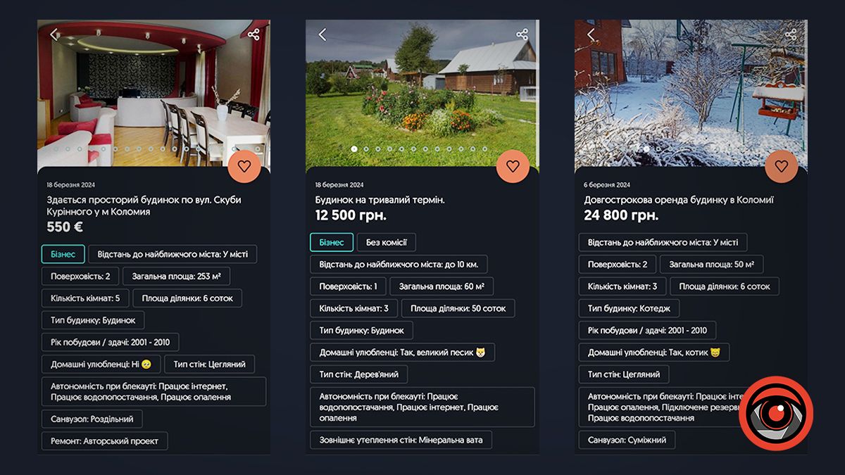 Які в березні ціни на оренду квартир і будинків у Коломиї 7