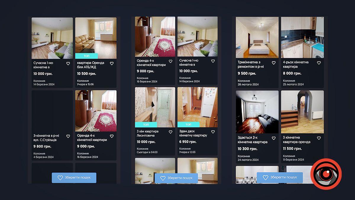 Які в березні ціни на оренду квартир і будинків у Коломиї 2