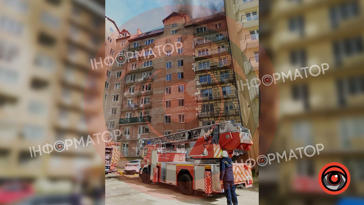 У Коломиї горить новобудова. Фото 3