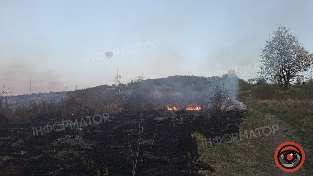 Біля Воскресінецької гори вигоріли гектари землі 9