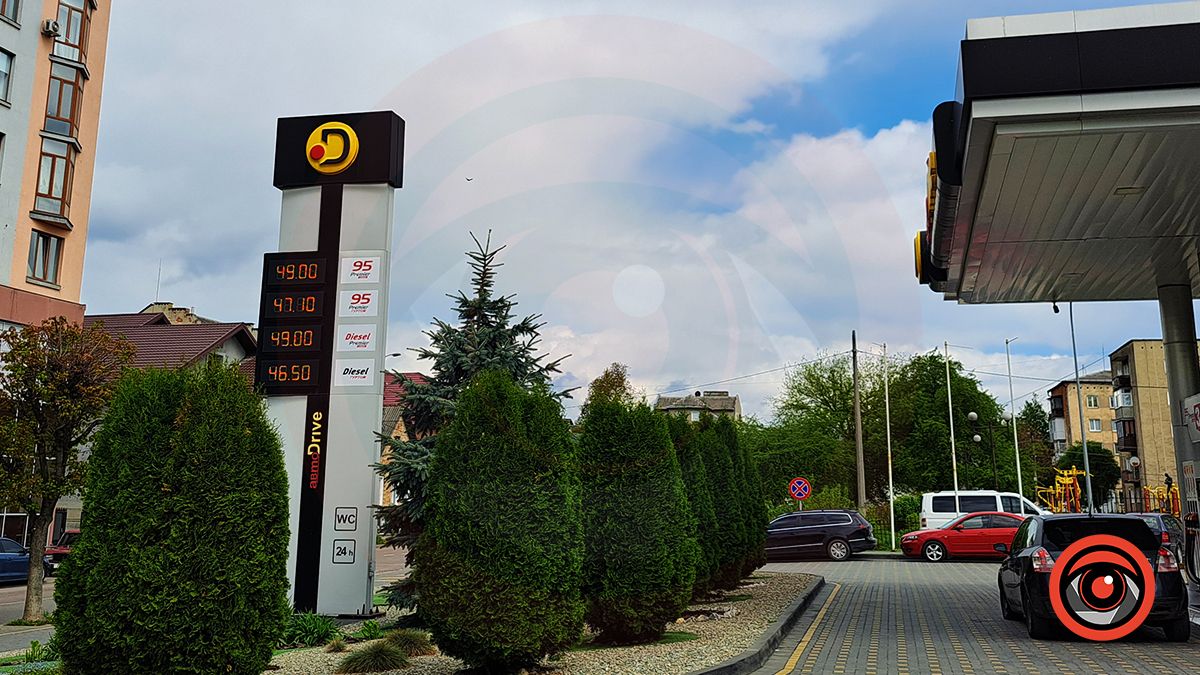 Скільки коштує літр палива на автозаправках Коломиї 19 квітня 2