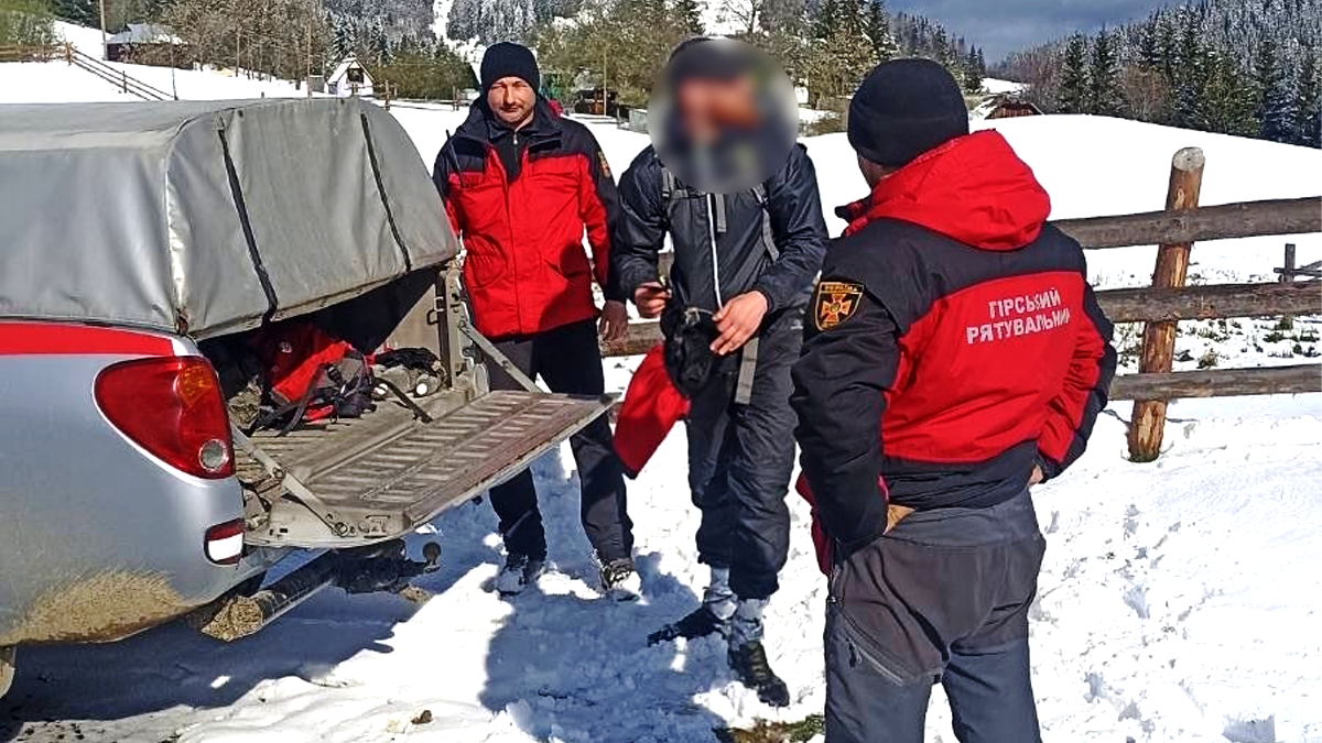 На Верховинщині по допомогу до рятувальників звернувся турист 1