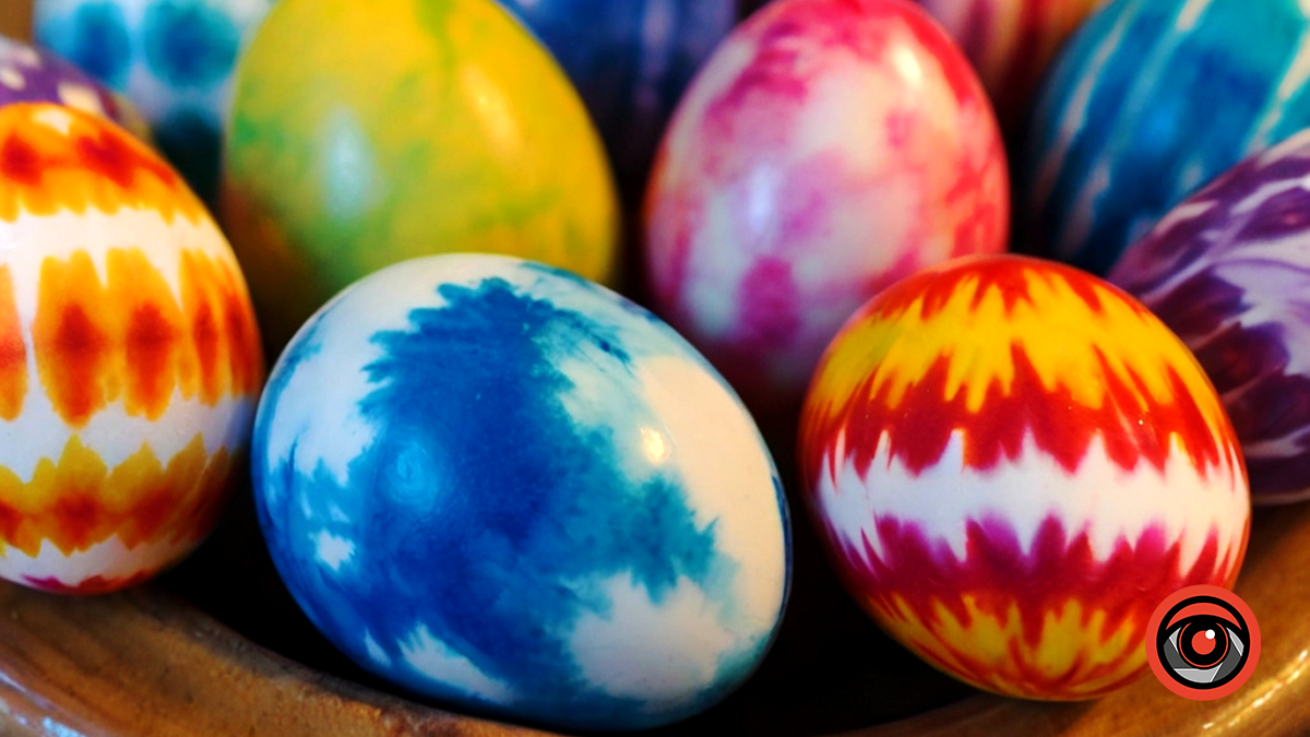 Цікаві та оригінальні писанки | Як пофарбувати яйця у кошик 3