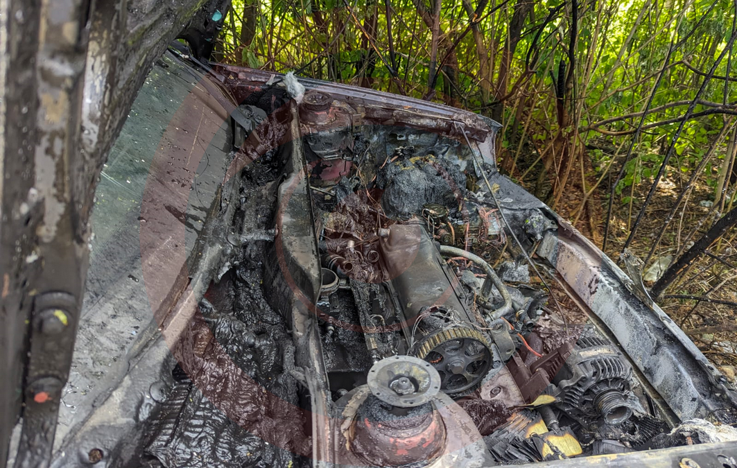 На Коломийщині вогонь понищив автомобіль 2