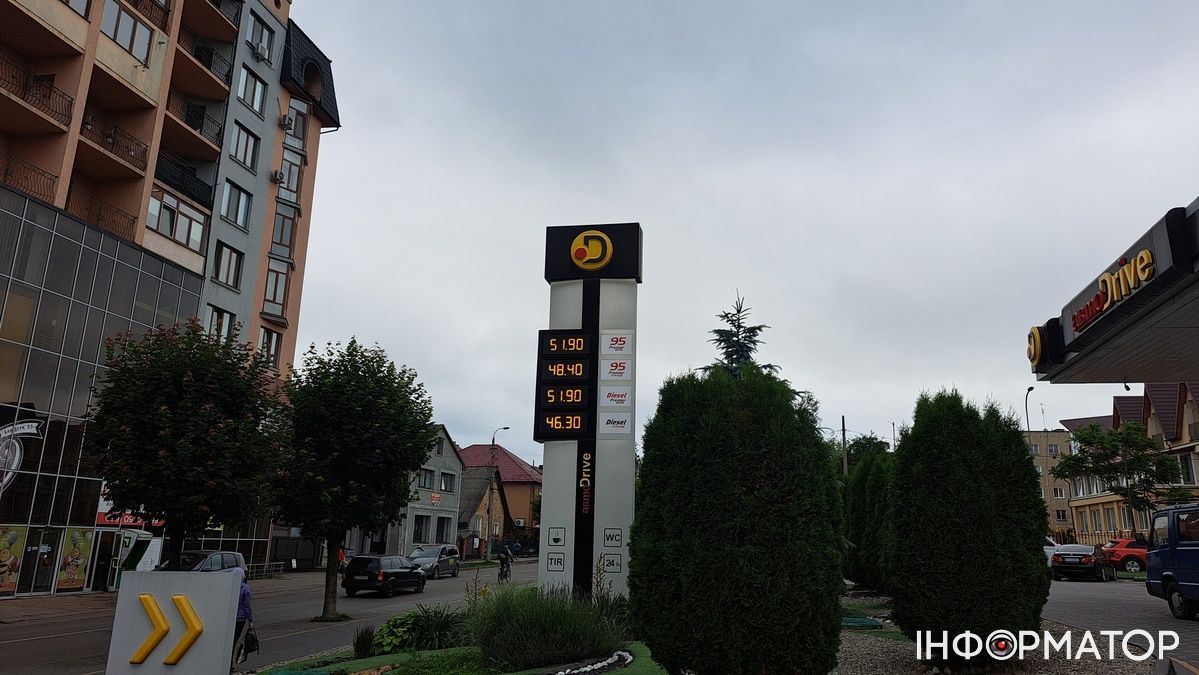 Які ціни на бензин, дизпаливо і автогаз на АЗС Коломиї 1