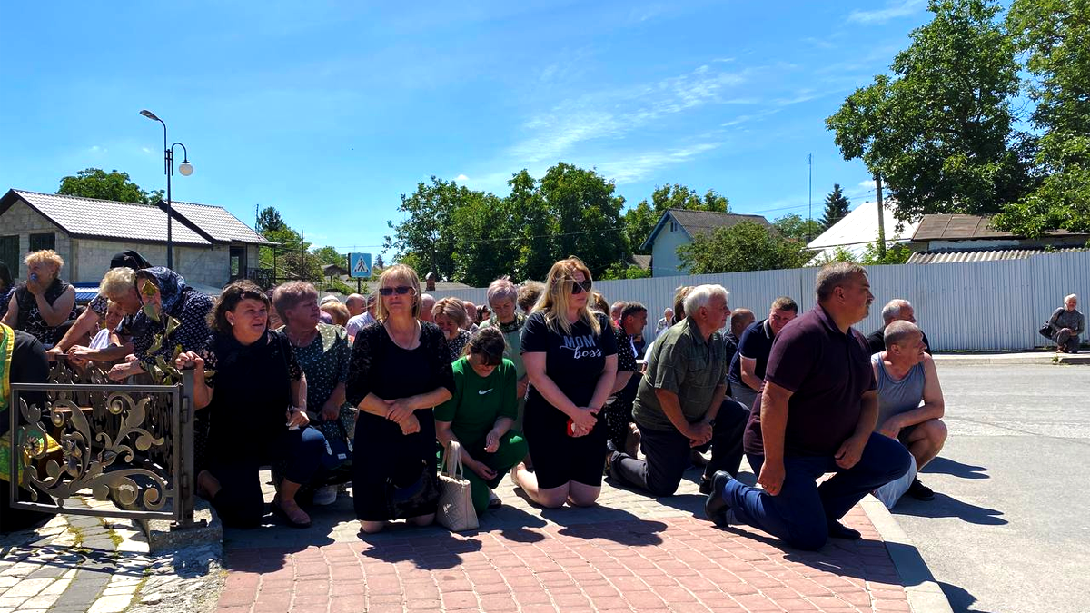 Мешканці Городенки віддали шану загиблому захиснику Михайлові Коману 1