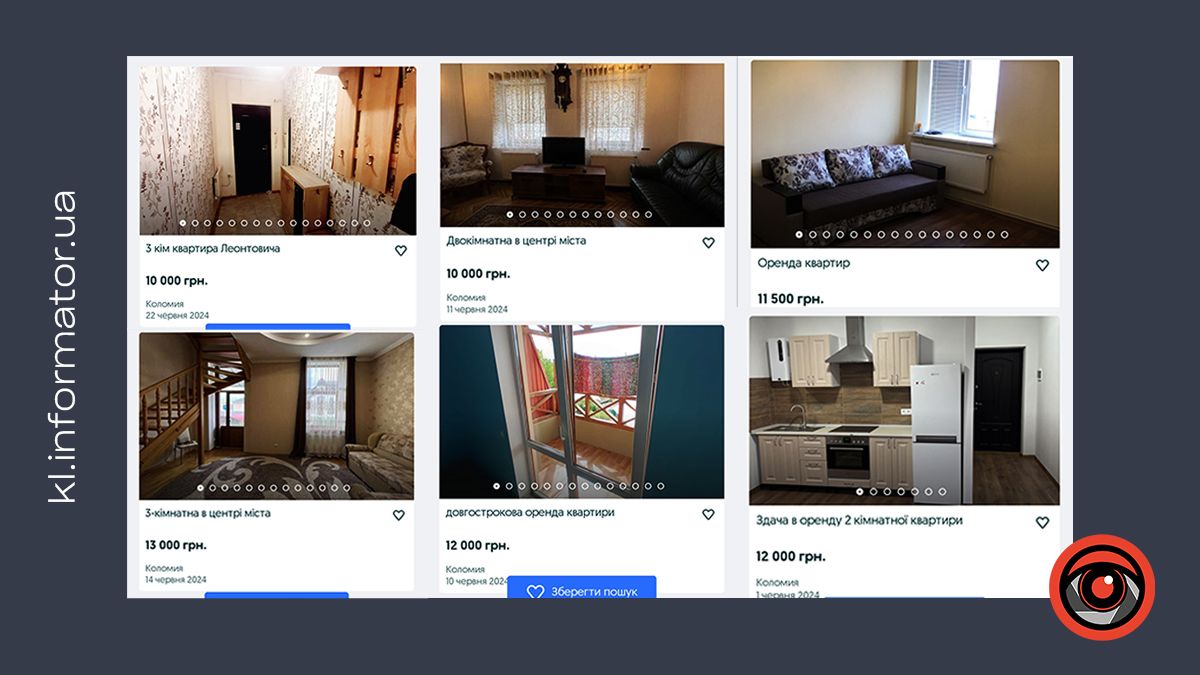 Яка вартість оренди житла у Коломиї наприкінці червня 9
