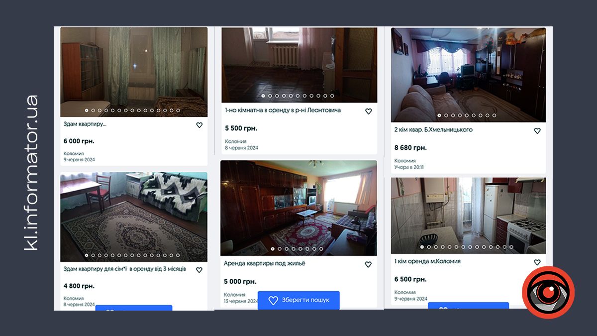 Яка вартість оренди житла у Коломиї наприкінці червня 2