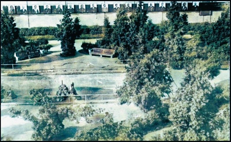 Коломия 60-ті роки. Фонтан біля школи №9.