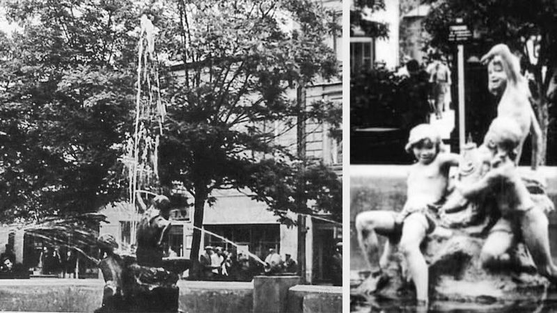 Коломия 1960-1970-ті рр. Фонтан на нинішній пл Шевченка (до Незалежності України - пл. лєніна).