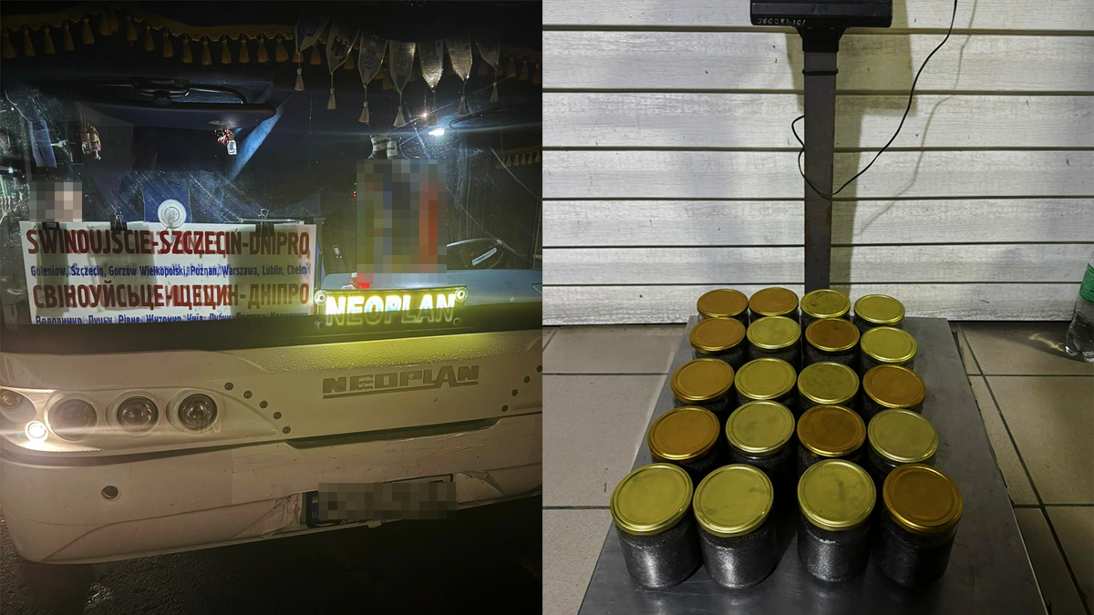 Водій рейсового автобуса намагався ввезти в Україну 15 кілограмів чорної ікри 1