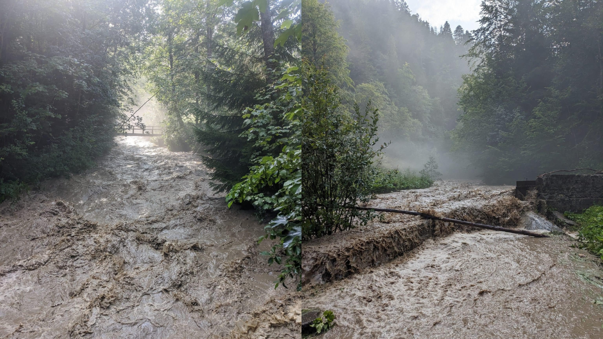 15 липня у Яремче вирувала негода. Місто тимчасово залишилося без водопостачання 1