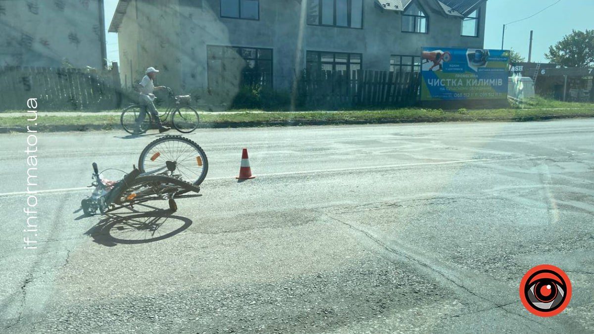 Поліція розповіла деталі ДТП на вулиці Карпатська в Коломиї. 12-річного велосипедиста доставили в лікарню