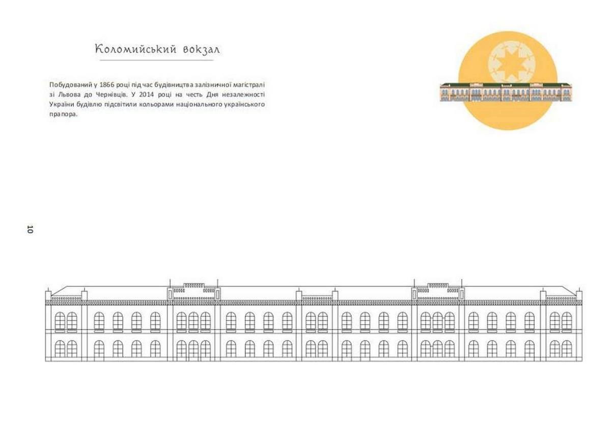 Розмальовки із визначними будівлями Коломиї 4