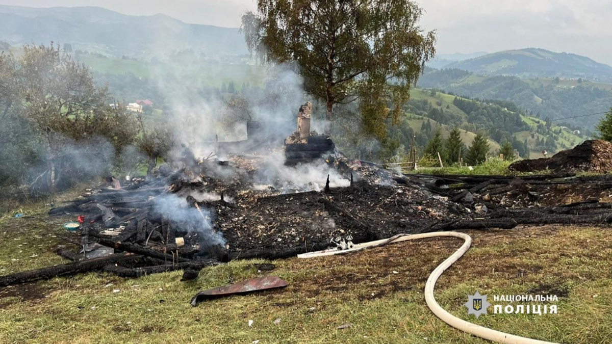Мешканець Верховинщини спалив оселю співжительки після конфлікту