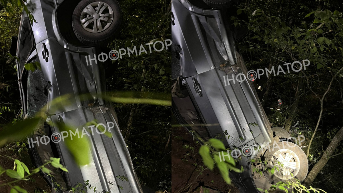 На Городенківщині водій легковика з'їхав в обрив 1