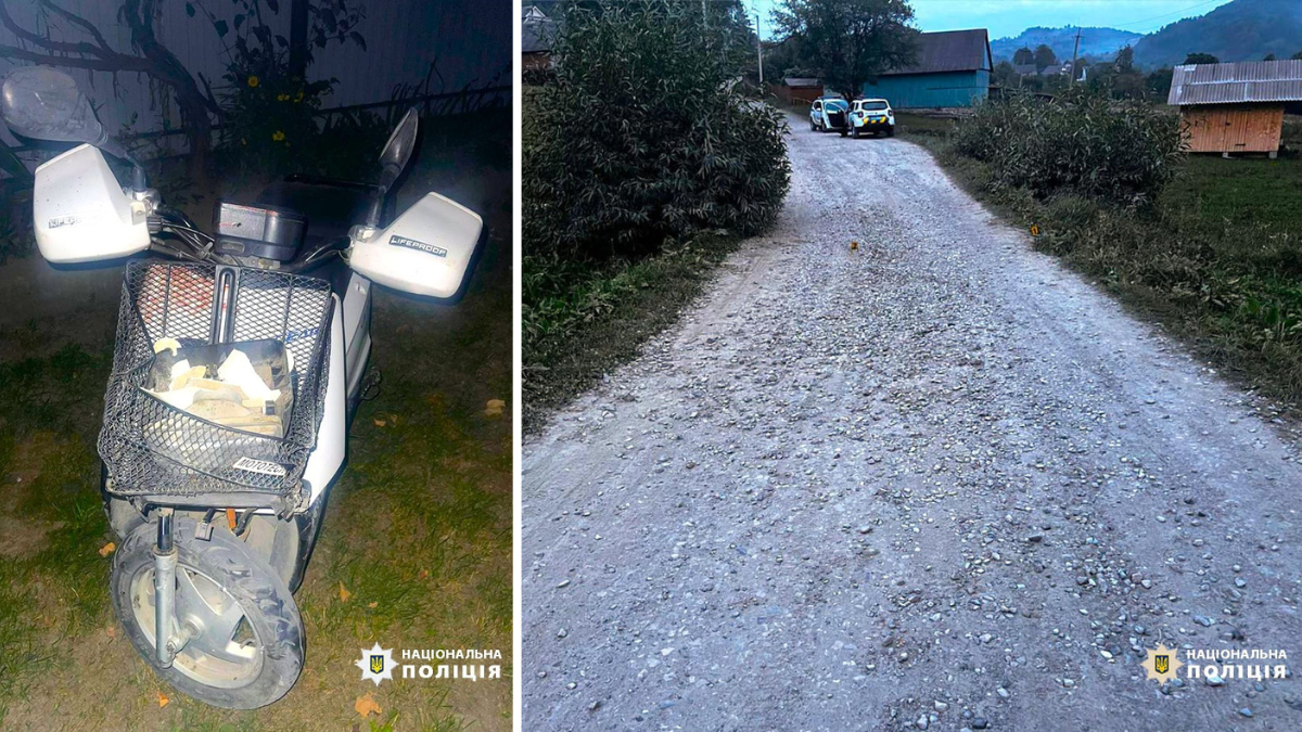 На Надвірнянщині скутерист зіткнувся з неповнолітнім мотоциклістом
