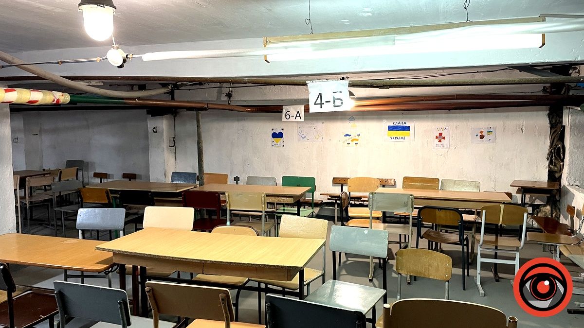 Які умови в укритті Коломийського ліцею №4 6