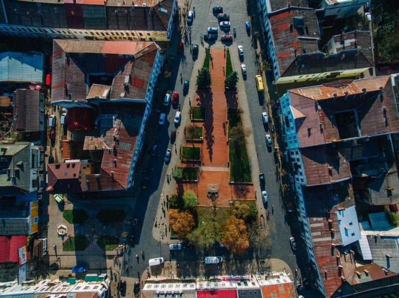 площа Відродження, вигляд зверху