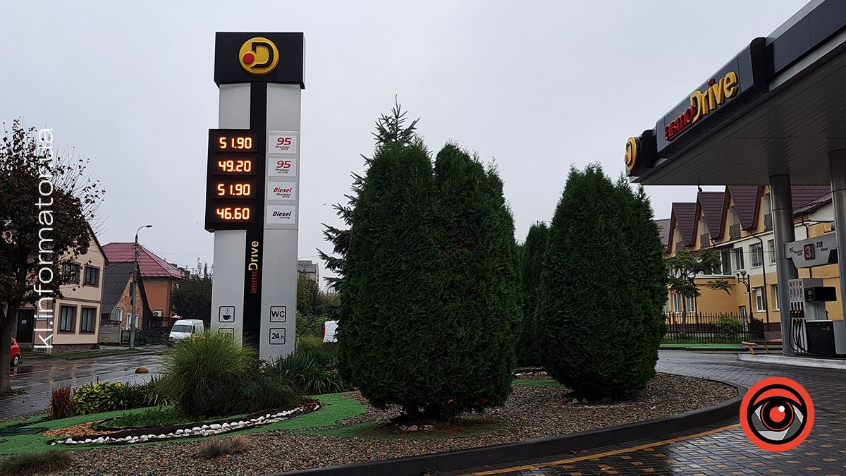 Скільки коштує пальне на АЗС Коломиї 4 жовтня 1