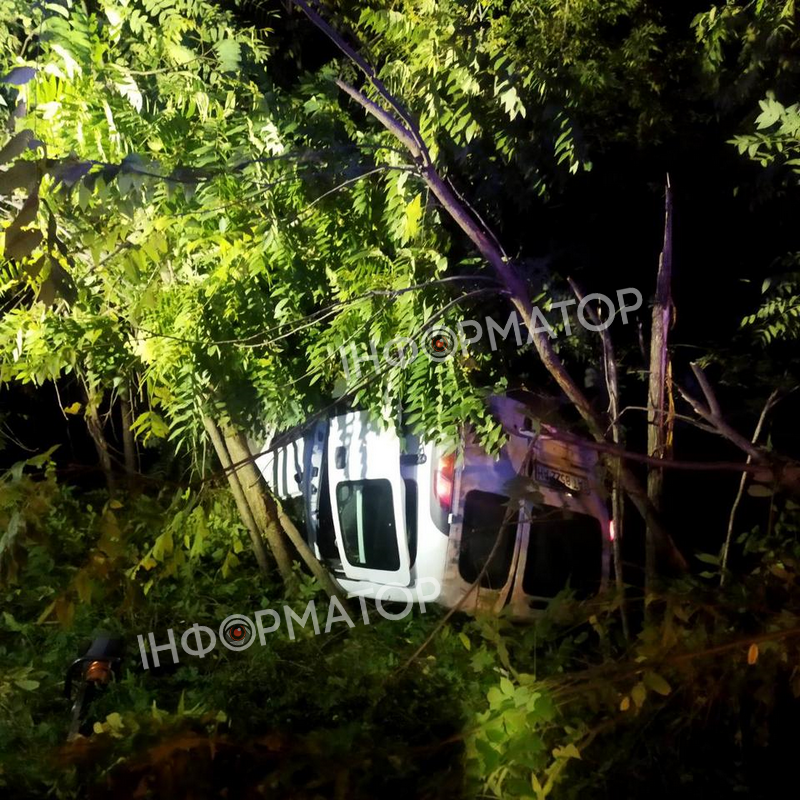 На Коломийщині внаслідок ДТП авто злетіло у кювет та перекинулось 1