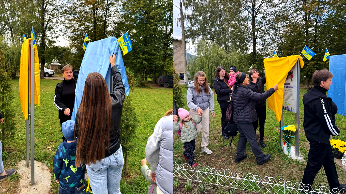 У Косові на подвір’ї навчального закладу відкрили Алею Слави полеглих захисників 3